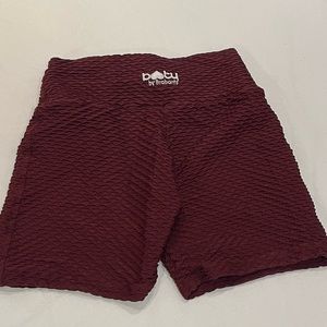Booty by Brabants croco skin shorts merlot